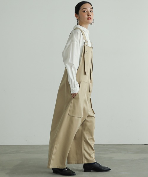 n'OrLABEL（ノアールレーベル）の「『フロント釦サロペット』（サロペット/オーバーオール・レディース・カーキ/ブラック/ベージュ・FREE）」の11枚目の写真