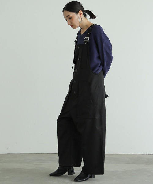 n'OrLABEL（ノアールレーベル）の「『フロント釦サロペット』（サロペット/オーバーオール・レディース・カーキ/ブラック/ベージュ・FREE）」の19枚目の写真