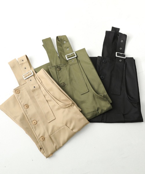 n'OrLABEL（ノアールレーベル）の「『フロント釦サロペット』（サロペット/オーバーオール・レディース・カーキ/ブラック/ベージュ・FREE）」の22枚目の写真