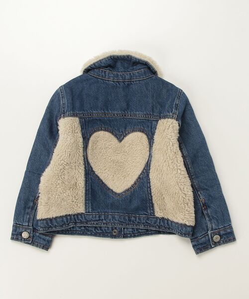 GAP（ギャップ）の「ボア アイコンデニムジャケット (幼児・ベビー)（デニムジャケット・キッズ・インディゴブルー・110cm/80ｃｍ/100cm/90cm/105cm/95cm）」の3枚目の写真