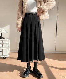 Doux Belle | ハイウエストプリーツミディスカート(スカート)