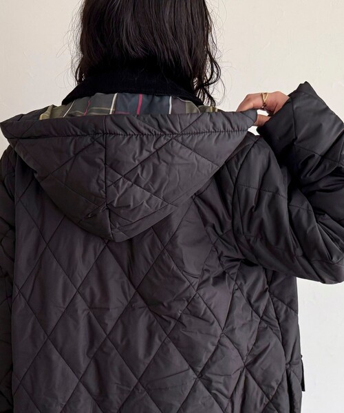 Barbour(バブアー)の「【BARBOUR/バブアー】MEREDITH QUILTED JACKET(トレンチコート・レディース・ブラック・38)」の8枚目の写真