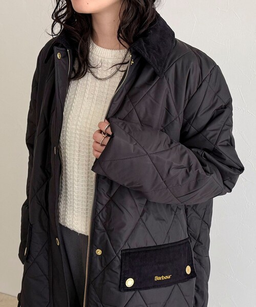 Barbour(バブアー)の「【BARBOUR/バブアー】MEREDITH QUILTED JACKET(トレンチコート・レディース・ブラック・38)」の12枚目の写真