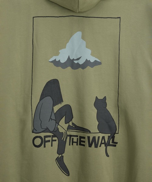 VANS(バンズ)の「YUSUKE HANAI フーディー / HANAI GFX HOODIE LODEN GREEN VN000TRJZBF1(パーカー・メンズ・オリーブ・SMALL/LARGE/MEDIUM/X-LARGE/X-SMALL/XX-LARGE)」の5枚目の写真