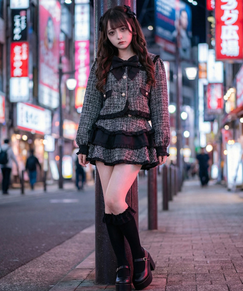 ililil/イルイルイル』【令嬢地雷ちゃんツイードセーラーセットアップ