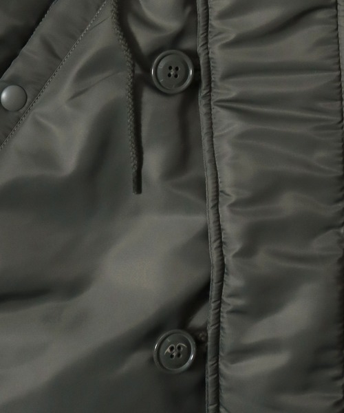HOUSTON(ヒューストン)の「HOUSTON/ヒューストン N-2B フライトジャケット(ブルゾン・メンズ・ブラック/オリーブ・M/L/XL)」の16枚目の写真