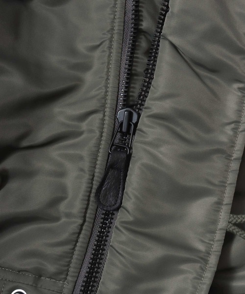 HOUSTON(ヒューストン)の「HOUSTON/ヒューストン N-2B フライトジャケット(ブルゾン・メンズ・ブラック/オリーブ・M/L/XL)」の17枚目の写真