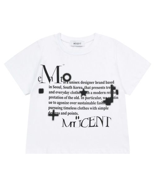 MUCENT(ムセント)の「トンズミュージックレタリング半袖Tシャツ男女共用(2カラー)(Tシャツ/カットソー・レディース・ホワイト/ブラック・M/L/SHORT)」の2枚目の写真