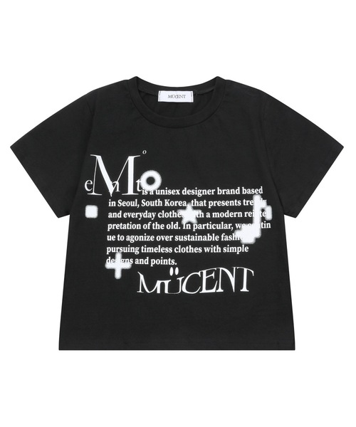 MUCENT(ムセント)の「トンズミュージックレタリング半袖Tシャツ男女共用(2カラー)(Tシャツ/カットソー・レディース・ホワイト/ブラック・M/L/SHORT)」の1枚目の写真