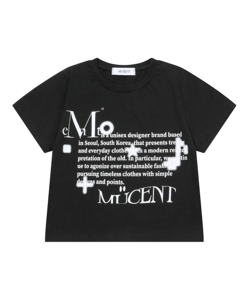 MUCENT(ムセント)の「トンズミュージックレタリング半袖Tシャツ男女共用(2カラー)(Tシャツ/カットソー・レディース・ホワイト/ブラック・M/L/SHORT)」の10枚目の写真