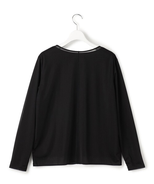 ICB(アイシービー)の「イージージョーゼット シアーレイヤードカットソー(Tシャツ/カットソー・レディース・アイボリー系/ブラック系・LARGE/X-LARGE)」の13枚目の写真