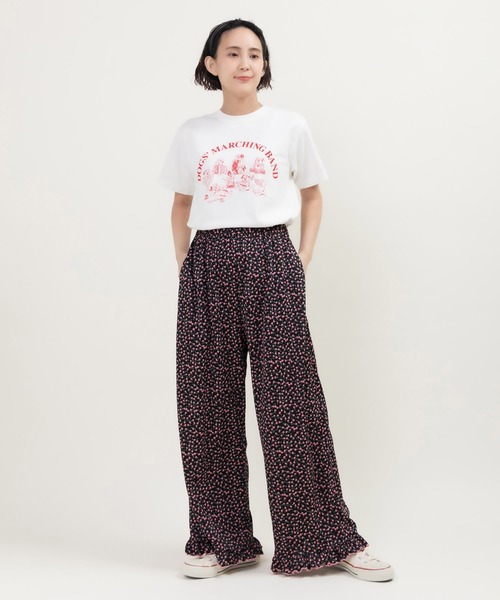 Dot＆Stripes CHILD WOMAN（ドットアンドストライプス　チャイルドウーマン）の「ポンチsmall roseプリント イージーパンツ（その他パンツ・レディース・ブラック・FREE）」の17枚目の写真