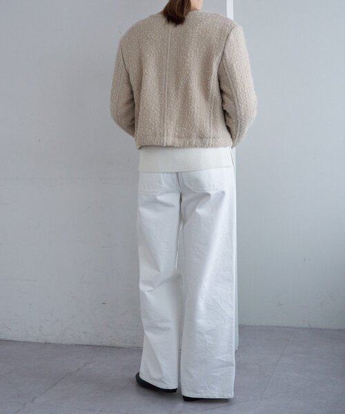 SHENERY（シーナリー）の「Uネックショートジャケット（その他アウター・レディース・ベージュ/ブラック・FREE）」の13枚目の写真