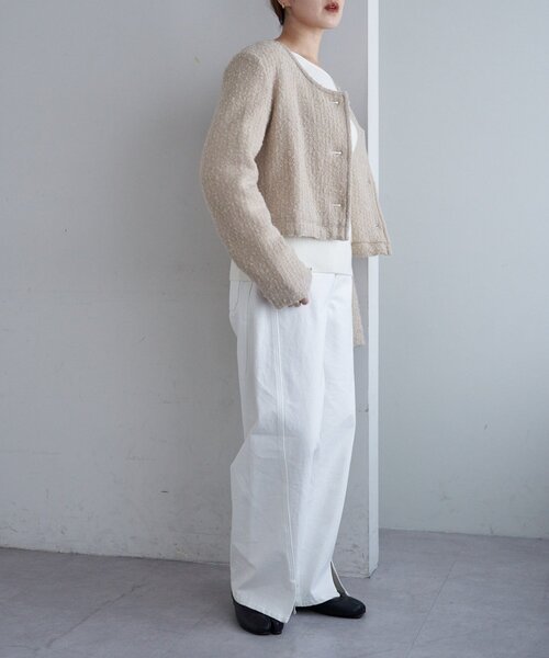 SHENERY（シーナリー）の「Uネックショートジャケット（その他アウター・レディース・ベージュ/ブラック・FREE）」の14枚目の写真