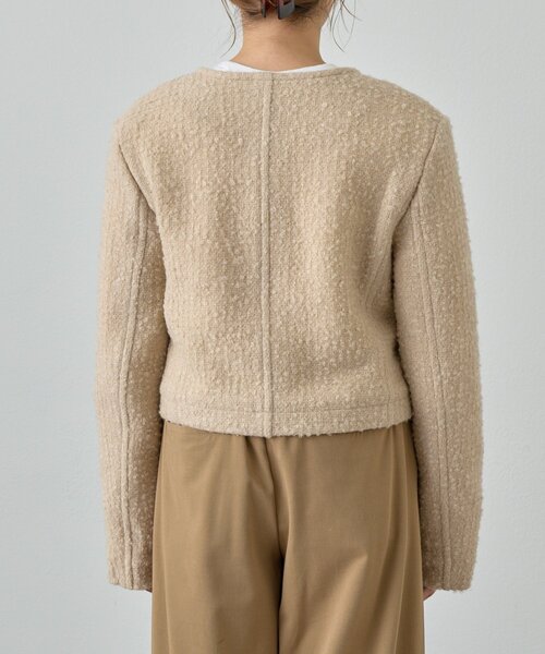 SHENERY（シーナリー）の「Uネックショートジャケット（その他アウター・レディース・ベージュ/ブラック・FREE）」の21枚目の写真