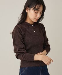 CRAFT STANDARD BOUTIQUE | ポロ衿アンサンブルニット<マシンウォッシャブル>(カーディガン/ボレロ)