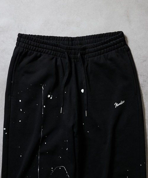 HAND PAINTED FIRM COTTON L/S SWEATSHIRT / EASY SWEATPANTS 2-PIECE