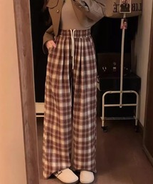 イージーチェックパンツ