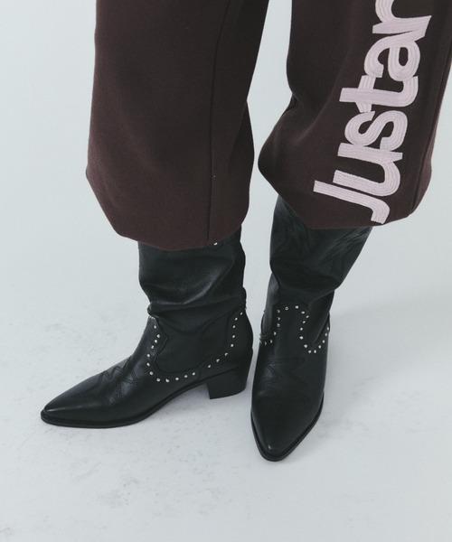 JUST A NOON(ジャストアヌーン)の「スタッズウエスタンブーツ(ブーツ・レディース・ブラック/ブラウン・LARGE/MEDIUM/SMALL)」の21枚目の写真