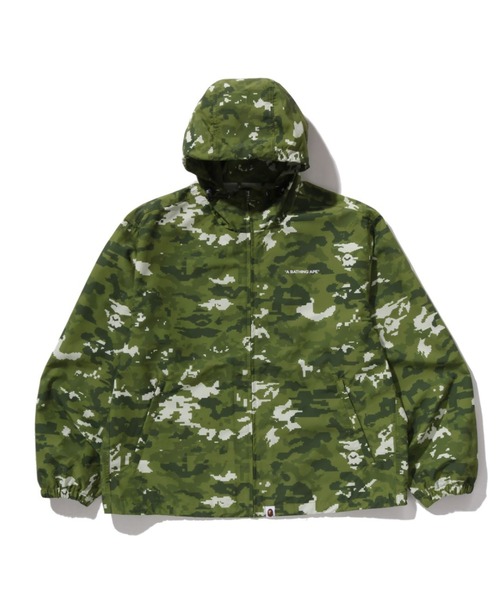 MULTI PIXEL CAMO HOOODED JACKET