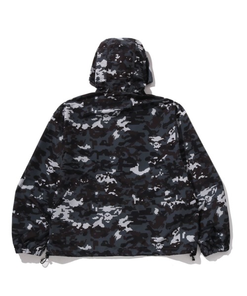 A BATHING APE(アベイシングエイプ)の「MULTI PIXEL CAMO HOOODED JACKET(ミリタリージャケット・メンズ・ブラック/グリーン・X-LARGE/XX-LARGE/MEDIUM/SMALL/LARGE)」の3枚目の写真