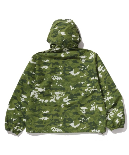 A BATHING APE(アベイシングエイプ)の「MULTI PIXEL CAMO HOOODED JACKET(ミリタリージャケット・メンズ・ブラック/グリーン・X-LARGE/XX-LARGE/MEDIUM/SMALL/LARGE)」の4枚目の写真