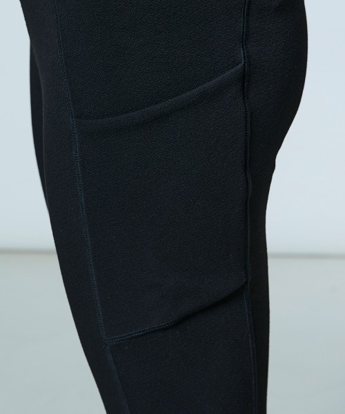 ESSENTIAL（エッセンシャル）の「杢インレーニットレギパン(WEB限定)（その他パンツ・レディース・ブラック/グレー・36/38）」の10枚目の写真
