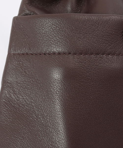 FRAMeWORK（フレームワーク）の「CCU drawstring bag（クラッチバッグ・レディース・ブラウン/ブラック・FREE）」の14枚目の写真