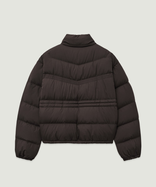 LMOOD（エルムード）の「ケンダルクロップダウンプファーココアブラウン（ダウンジャケット/コート・レディース・ブラウン・44/46/48）」の3枚目の写真