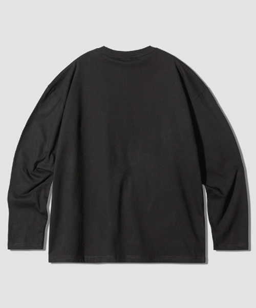 GRANFINNY(グランフィニ)の「ロストキャット オーバーサイズ ロングスリーブ - ブラック(Tシャツ/カットソー・レディース・ブラック・MEDIUM/LARGE/X-LARGE)」の2枚目の写真
