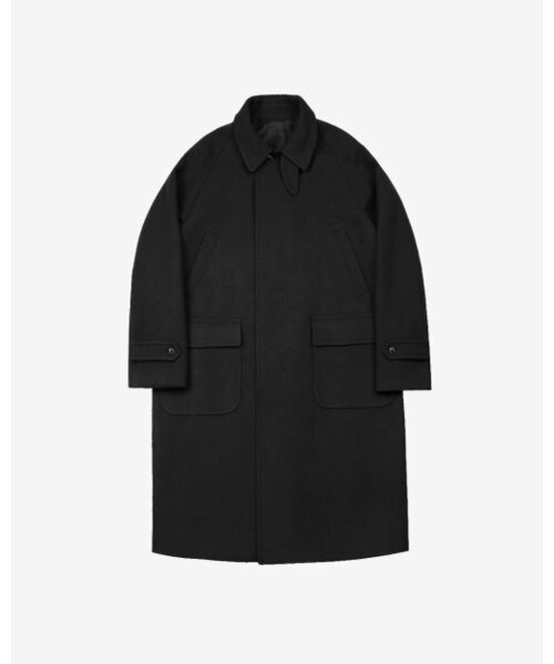 sortie(ソルティ)の「Bonheur Wool Balmacaan Coat (Black)(チェスターコート・メンズ・その他・LARGE/MEDIUM/X-LARGE)」の1枚目の写真