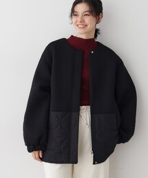 Dessin | 【洗える】ダンボールコンビノーカラーコート(ノーカラーコート)
