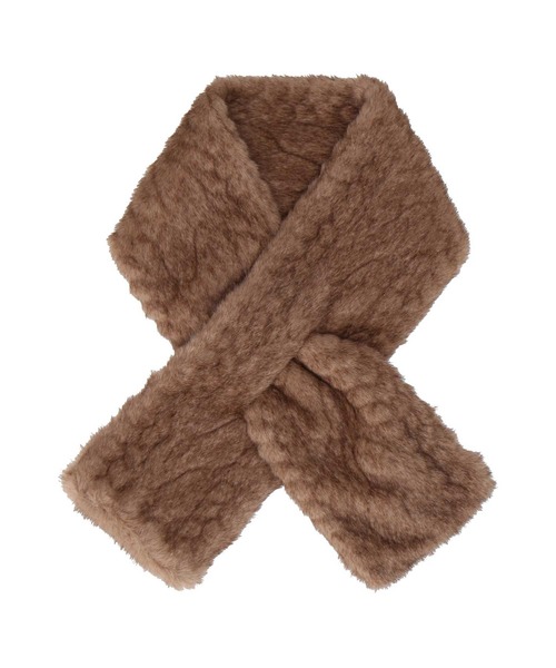 JILL STUART（ジルスチュアート）の「フェイクファー 差込マフラー（マフラー・レディース・ライトグレー/ブラウン/アイボリー/グレー・FREE）」の4枚目の写真