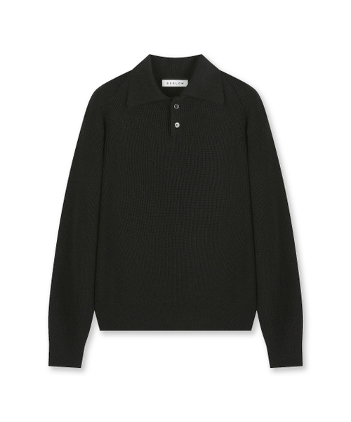 REGULAR FIT воротник вязаный черный — REGULAR FIT COLLAR KNIT BLACK