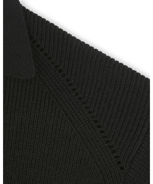 BESLOW(ビースロー)の「REGULAR FIT COLLAR KNIT BLACK(ニット/セーター・メンズ・その他・SMALL/MEDIUM/LARGE)」の3枚目の写真
