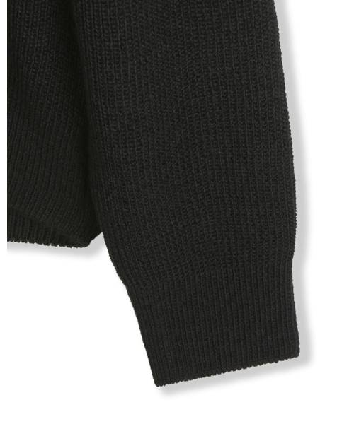 BESLOW(ビースロー)の「REGULAR FIT COLLAR KNIT BLACK(ニット/セーター・メンズ・その他・SMALL/MEDIUM/LARGE)」の4枚目の写真