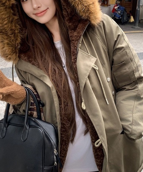 セール】ボリュームファー付きモッズコート（モッズコート）｜Dream