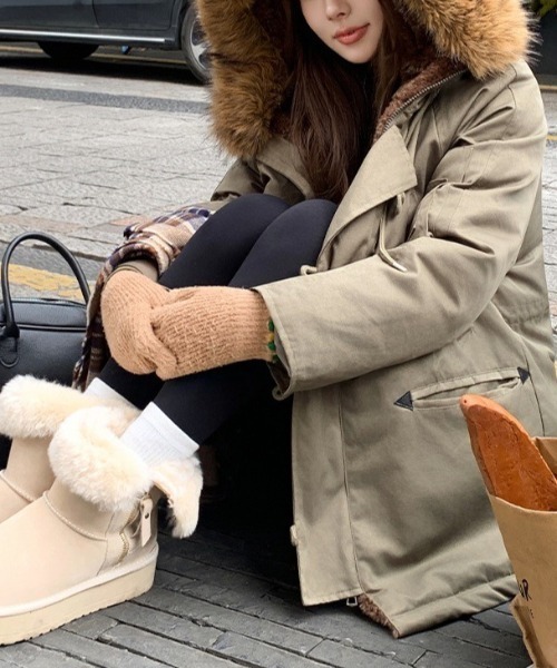 セール】ボリュームファー付きモッズコート（モッズコート）｜Dream