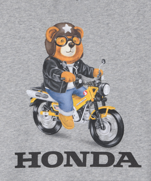 PHYPS MOTORCYCLE(フィップスモーターサイクル)の「Honda CT 125 Bear Hoodie_Gray(パーカー・レディース・その他・SMALL/MEDIUM/LARGE/X-LARGE)」の4枚目の写真