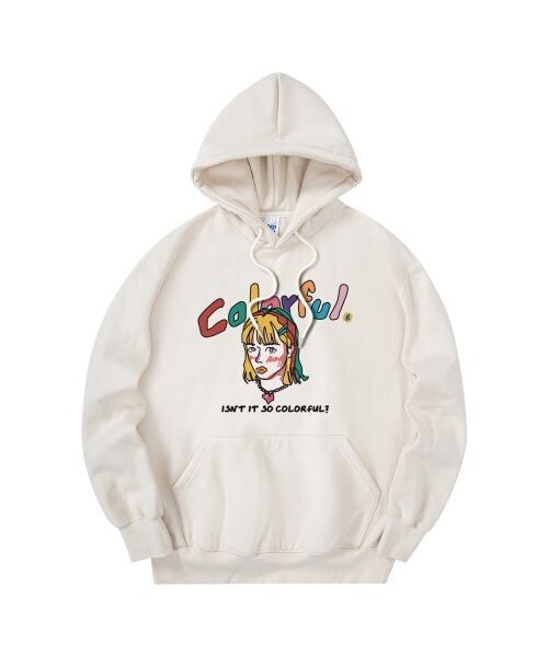 RADINEO(ラディネオ)の「カラフルフードクリーム(パーカー・メンズ・その他・LARGE/MEDIUM/X-LARGE)」の1枚目の写真