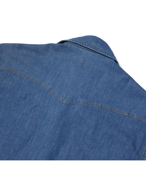 PRODESHIRT（プロデシャツ）の「[レギュラー] ナチュラルデニムウエスタンシャツ (ブルー)（シャツ/ブラウス・メンズ・その他・MEDIUM/LARGE/X-LARGE）」の3枚目の写真