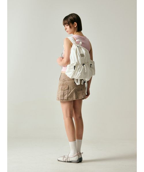 Salad bowls（サラダボール）の「LIGHT STREET SMALL BACKPACK [IVORY]（バックパック/リュック・レディース・アイボリー・FREE）」の8枚目の写真