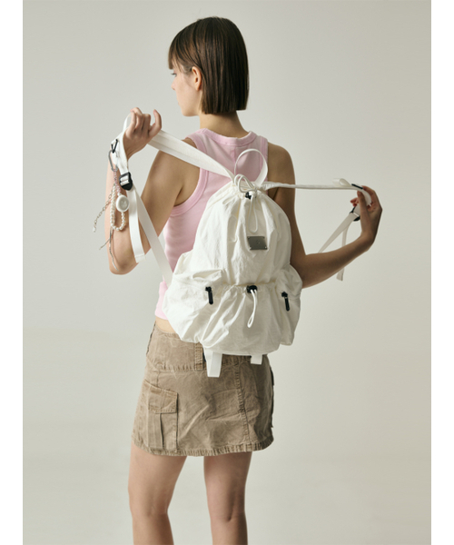 Salad bowls（サラダボール）の「LIGHT STREET SMALL BACKPACK [IVORY]（バックパック/リュック・レディース・アイボリー・FREE）」の2枚目の写真