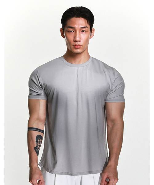 RVD(アールブイディー)の「トラベルウェアシルケットマッスルフィット半袖Tシャツ(グレー)(Tシャツ/カットソー・メンズ・その他・LARGE/X-LARGE/2XL)」の2枚目の写真