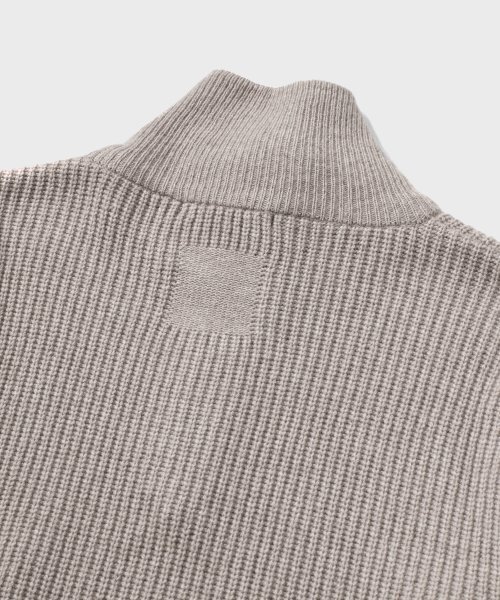 NONBLANK（ノンブランク）の「ルーズフィットハーフジップカラーニット_LIGHT MOCHA（ニット/セーター・メンズ・その他・MEDIUM/LARGE/X-LARGE）」の3枚目の写真