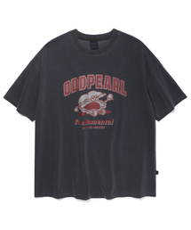ODDPEARL（オッドパール）の「oddy t-shirt(pigment charcoal)002（Tシャツ/カットソー・メンズ）」