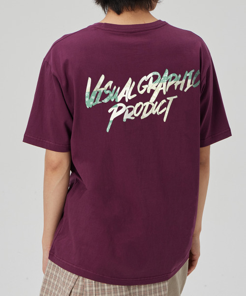 BY.L(バイエル)の「マルチペイズリーグラフィティロゴ半袖Tシャツワイン(Tシャツ/カットソー・メンズ・その他・MEDIUM/LARGE/X-LARGE)」の2枚目の写真