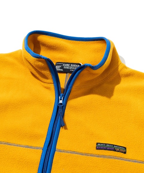CUBE SUGAR（キューブシュガー）の「CUBE SUGAR/キューブシュガー　フリースｘナイロンZipUpブルゾン（ブルゾン・レディース・ブルー/オレンジ・FREE）」の3枚目の写真