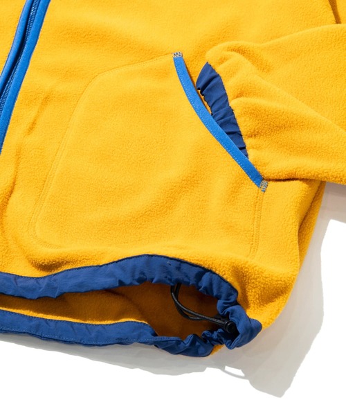 CUBE SUGAR（キューブシュガー）の「CUBE SUGAR/キューブシュガー　フリースｘナイロンZipUpブルゾン（ブルゾン・レディース・ブルー/オレンジ・FREE）」の6枚目の写真