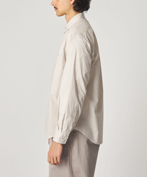 Steven Alan（スティーブンアラン）の「＜Steven Alan＞ ヘイズ ストライプ レギュラーカラー シャツ NARROW（シャツ/ブラウス・メンズ・ナチュラル/ケリーグリーン・S/M/L/XL）」の14枚目の写真